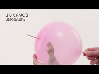 Что будет если проткнуть надутый воздушный шар